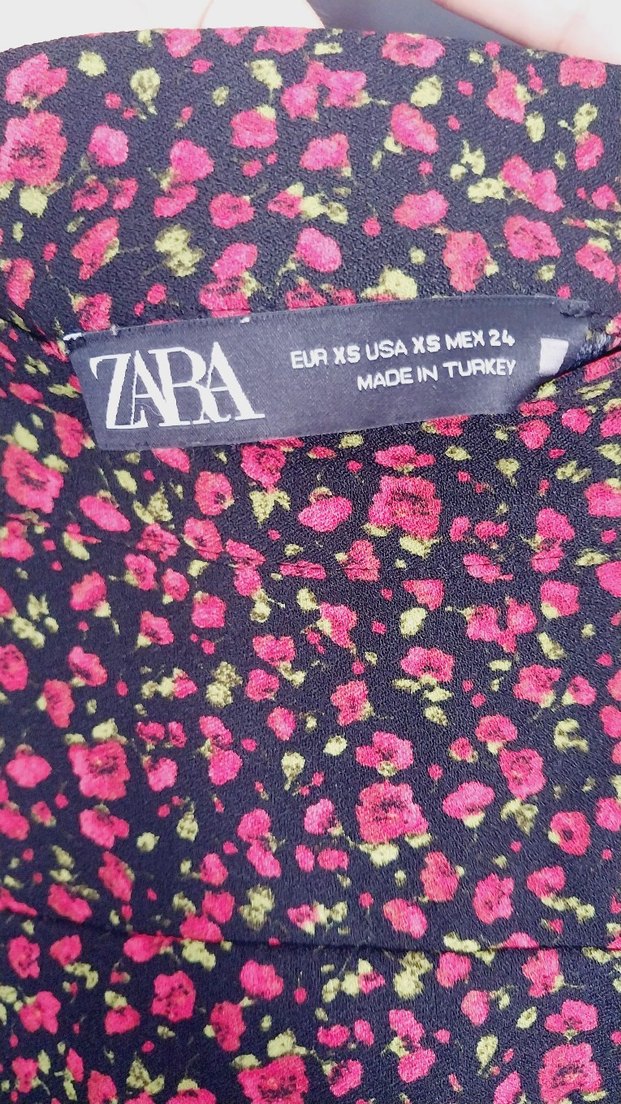 Çiçek Desenli Fırfırlı Mini Etek - Görsel 2