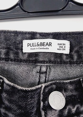 koyu Gri Bol Kesim Midi Denim Kadın Pantolon - Görsel 2