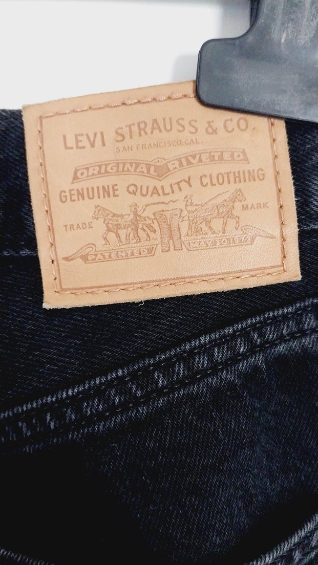 Siyah Bol Kesim Midi Kadın Kot Pantolon - Görsel 2