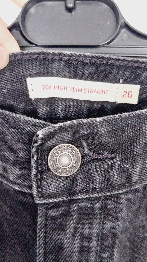 Siyah Bol Kesim Midi Kadın Kot Pantolon - Görsel 4