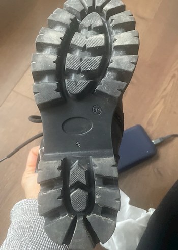 Çocuk Siyah gerçek deri Deri Tokalı Goth Botlar - Görsel 6