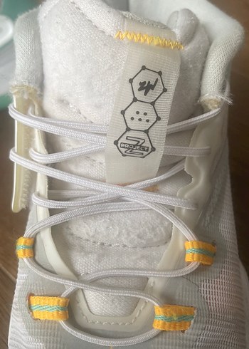 Beyaz Bağcıklı Basketbol Ayakkabısı - Görsel 8