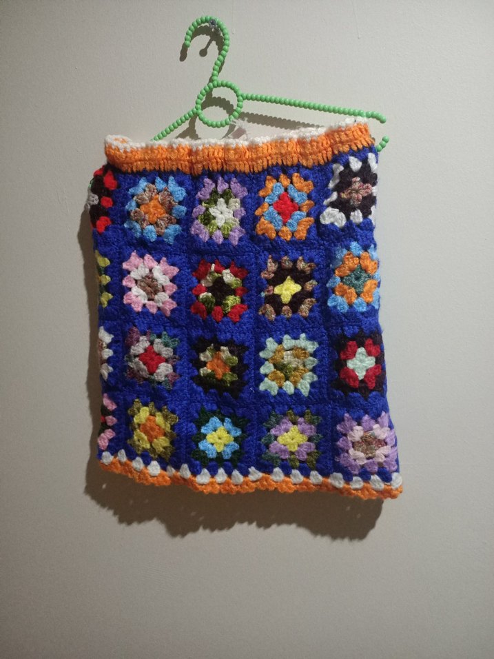 Çocuklar için Renkli Nakışlı Örgü etek - Görsel 4