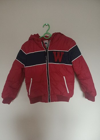 Kırmızı Fermuarlı Erkek Çocuk Mont - Görsel 5
