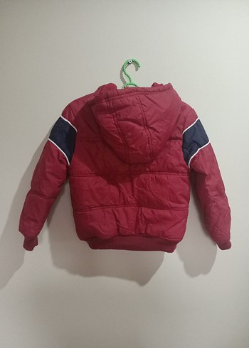 Kırmızı Fermuarlı Erkek Çocuk Mont - Görsel 7