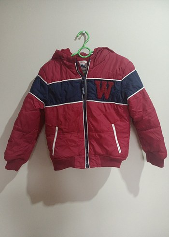 Kırmızı Fermuarlı Erkek Çocuk Mont - Görsel 2