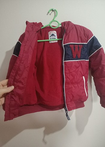 Kırmızı Fermuarlı Erkek Çocuk Mont - Görsel 6