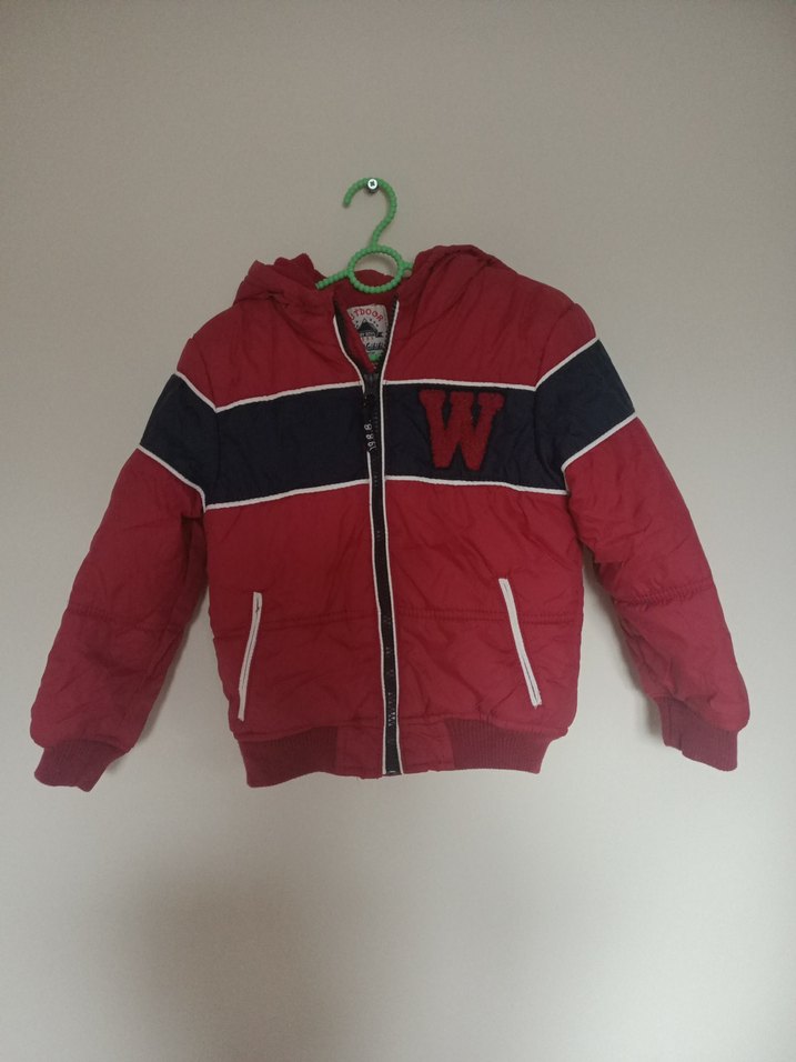 Kırmızı Fermuarlı Erkek Çocuk Mont - Görsel 5