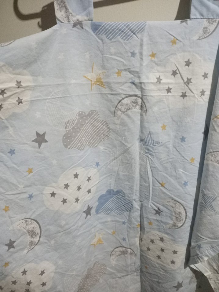 Mavi Askılı Hamile ve Emzirme Gecelik - Görsel 4