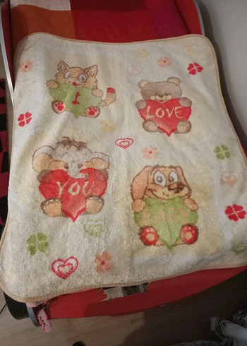 Nakışlı Pastel Renkli Çocuk Battaniyesi - Görsel 5