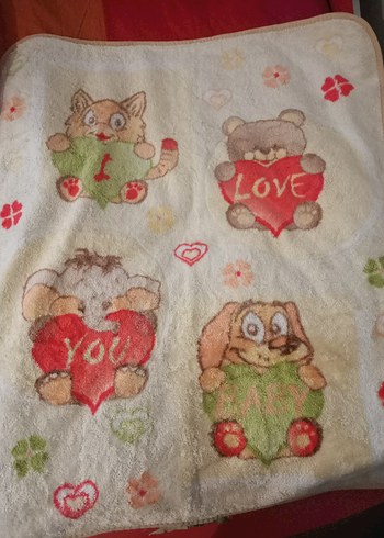 Nakışlı Pastel Renkli Çocuk Battaniyesi - Görsel 2