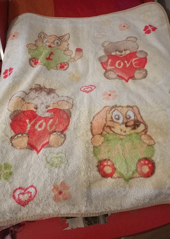 Nakışlı Pastel Renkli Çocuk Battaniyesi - Görsel 3