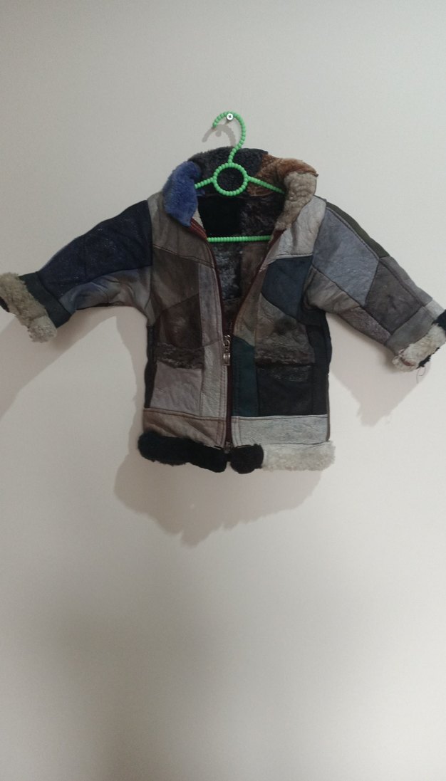 Erkek Çocuk Gri Kürklü Streetwear Ceket - Görsel 3