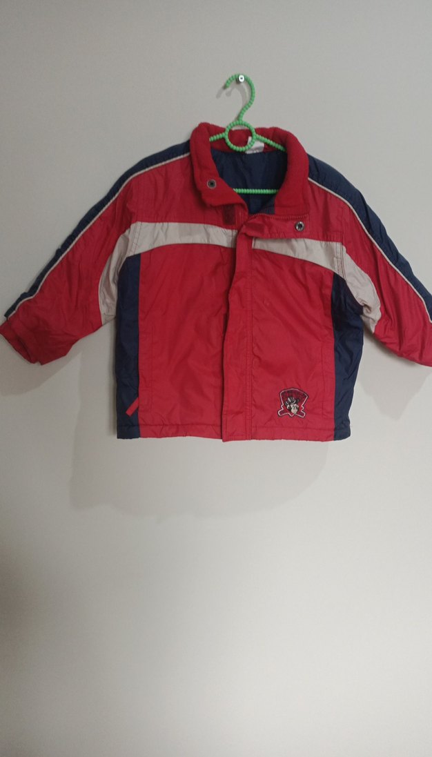 Kırmızı Erkek Çocuk Düğmeli Ceket - Görsel 2