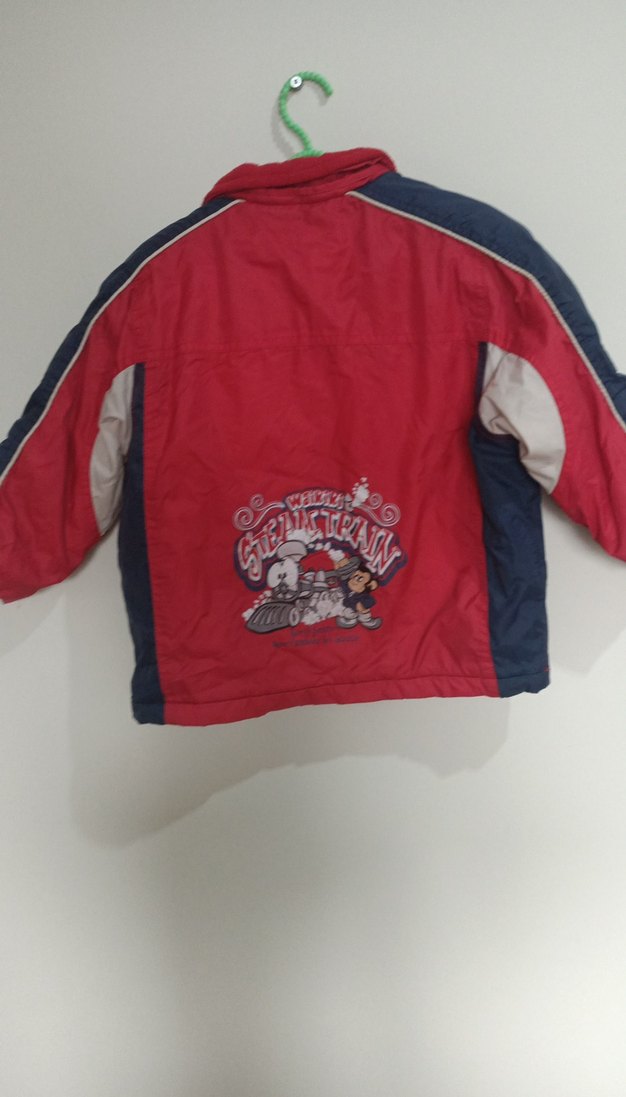 Kırmızı Erkek Çocuk Düğmeli Ceket - Görsel 4