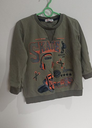 Gri Erkek Çocuk Baskılı Sweatshirt - Görsel 3