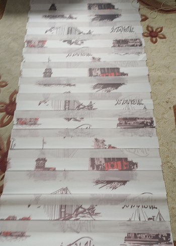 Gri Baskılı Beyaz Perde - Görsel 6