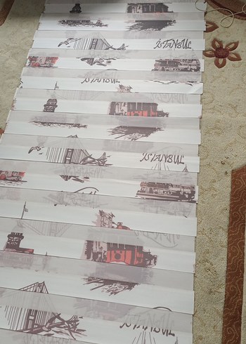 Gri Baskılı Beyaz Perde - Görsel 4