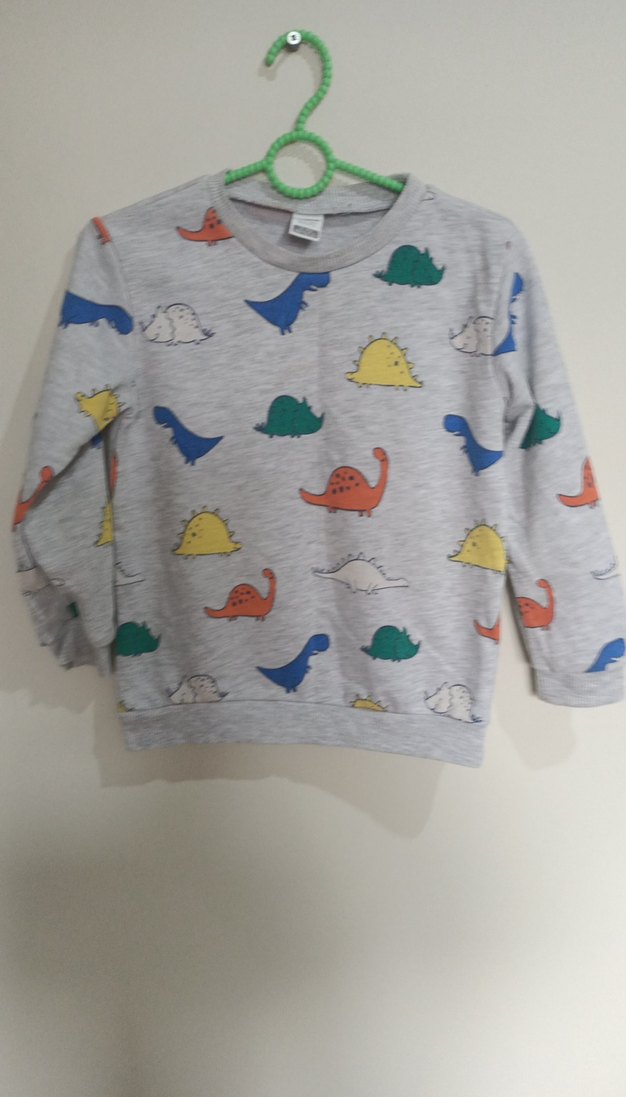 Gri Baskılı Erkek Çocuk Sweatshirt - Görsel 2