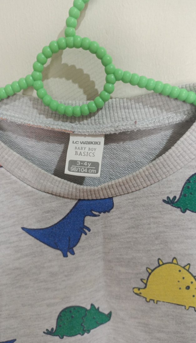 Gri Baskılı Erkek Çocuk Sweatshirt - Görsel 5