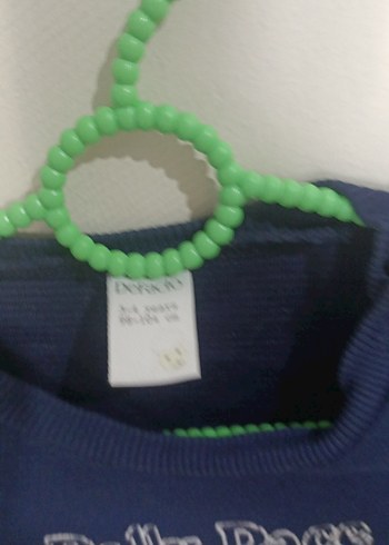 Erkek Çocuk Mavi Baskılı Sweatshirt - Görsel 4