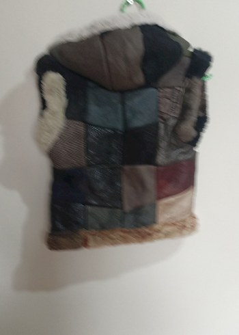 Kürklü Kapüşonlu cocuk Yelek - Görsel 7