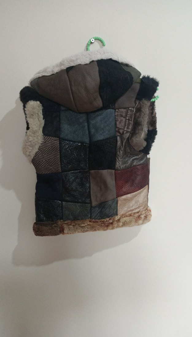 Kürklü Kapüşonlu  cocuk Yelek - Görsel 5