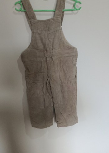 Erkek Çocuk Bej Düğmeli Kolsuz Tulum - Görsel 6