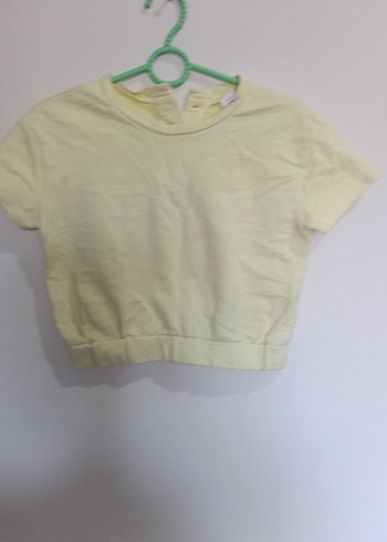 Kız Çocuk Sarı Kısa Kollu Tişört - Görsel 2