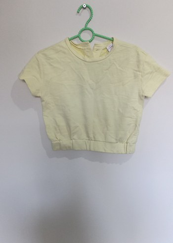 Kız Çocuk Sarı Kısa Kollu Tişört - Görsel 4