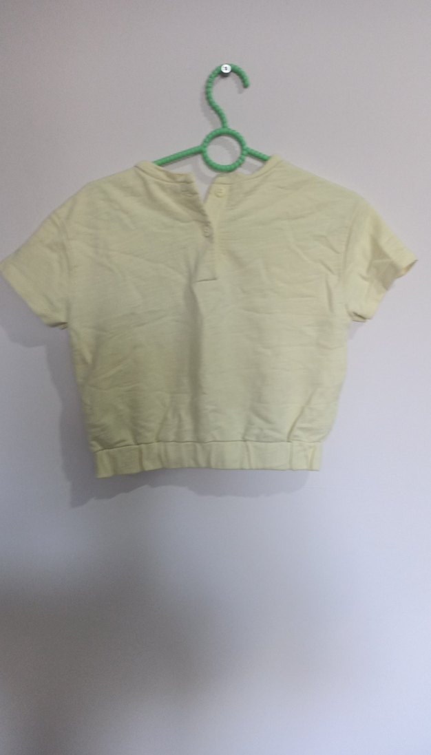 Kız Çocuk Sarı Kısa Kollu Tişört - Görsel 5