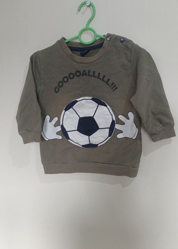 Erkek Çocuk Kahverengi Uzun Kollu Sweatshirt - Görsel 2