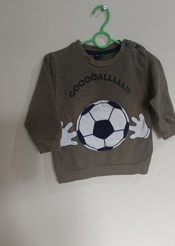 Erkek Çocuk Kahverengi Uzun Kollu Sweatshirt - Görsel 3