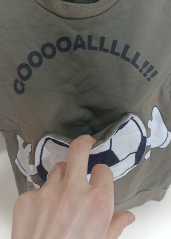 Erkek Çocuk Kahverengi Uzun Kollu Sweatshirt - Görsel 4