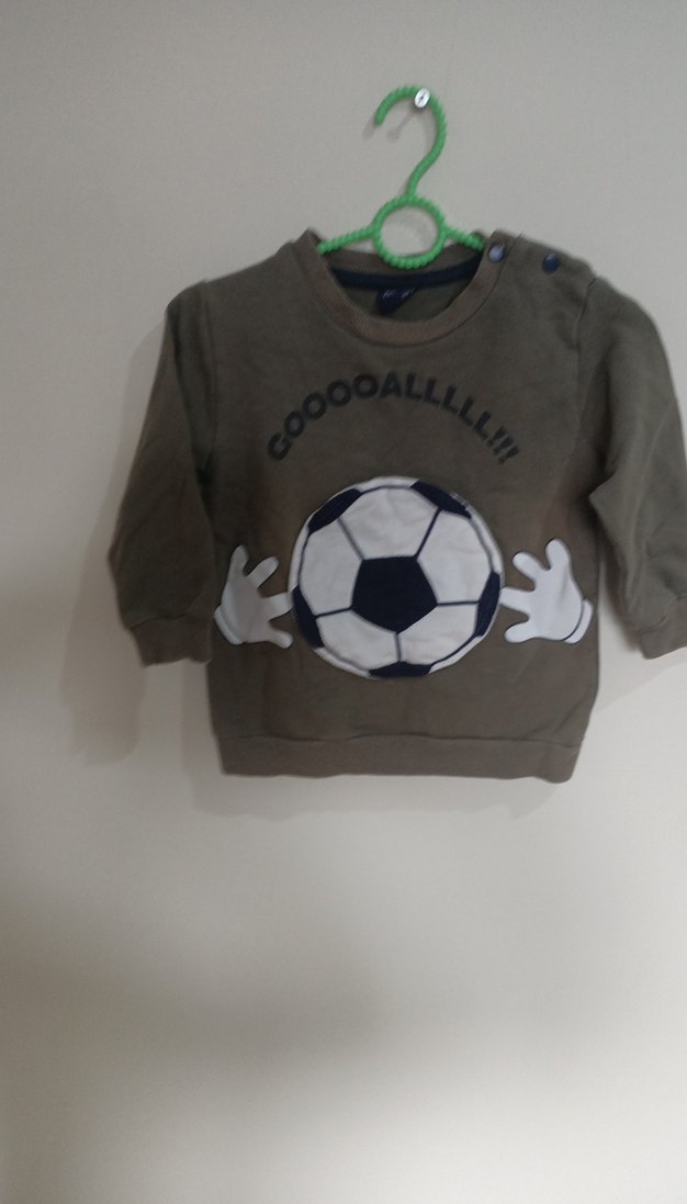 Erkek Çocuk Kahverengi Uzun Kollu Sweatshirt - Görsel 5