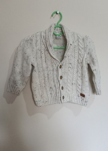 Erkek Çocuk Gri Örgü Hırka - Görsel 2