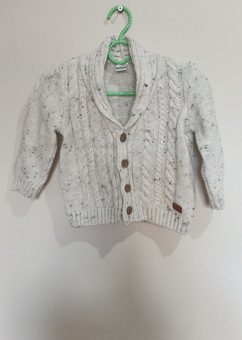 Erkek Çocuk Gri Örgü Hırka - Görsel 3