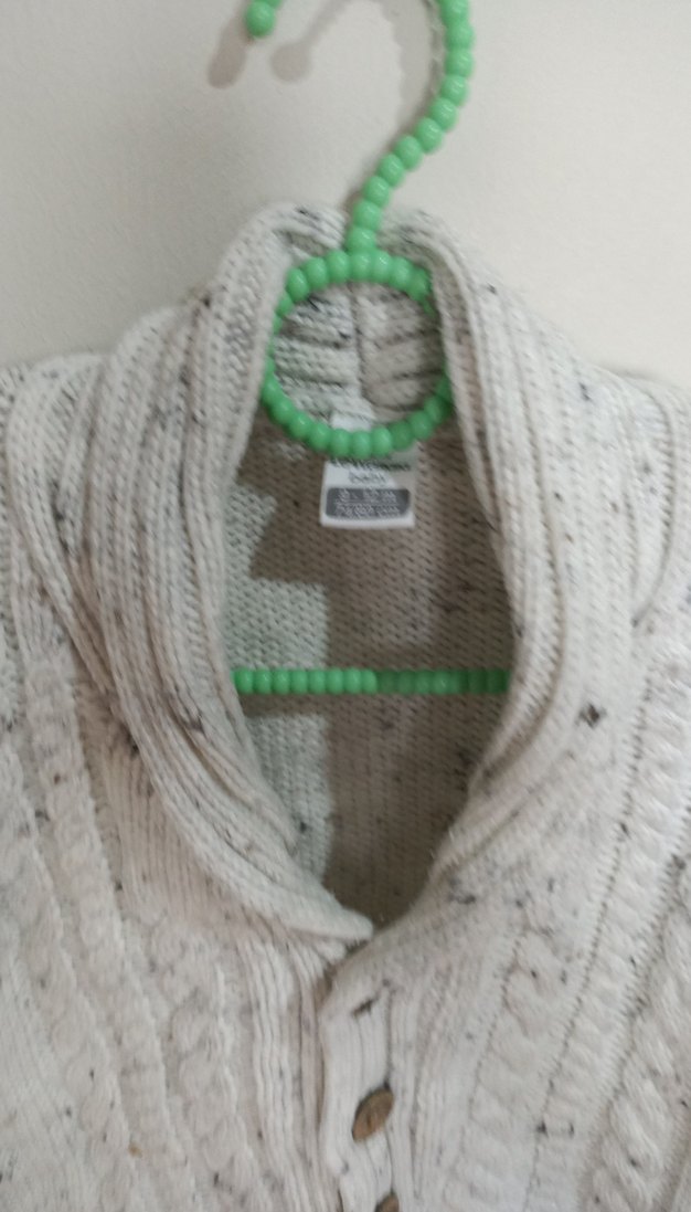 Erkek Çocuk Gri Örgü Hırka - Görsel 4