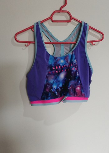 Renkli Baskılı Spor Sütyeni Mini - Görsel 2