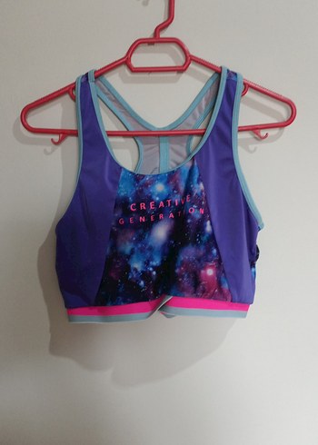 Renkli Baskılı Spor Sütyeni Mini - Görsel 3