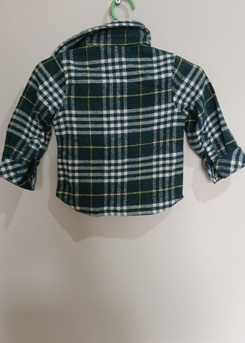 Erkek Çocuk Koyu Yeşil Kareli Gömlek KİSLİK GÖMLEK - Görsel 5