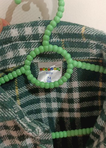 Erkek Çocuk Koyu Yeşil Kareli Gömlek KİSLİK GÖMLEK - Görsel 4