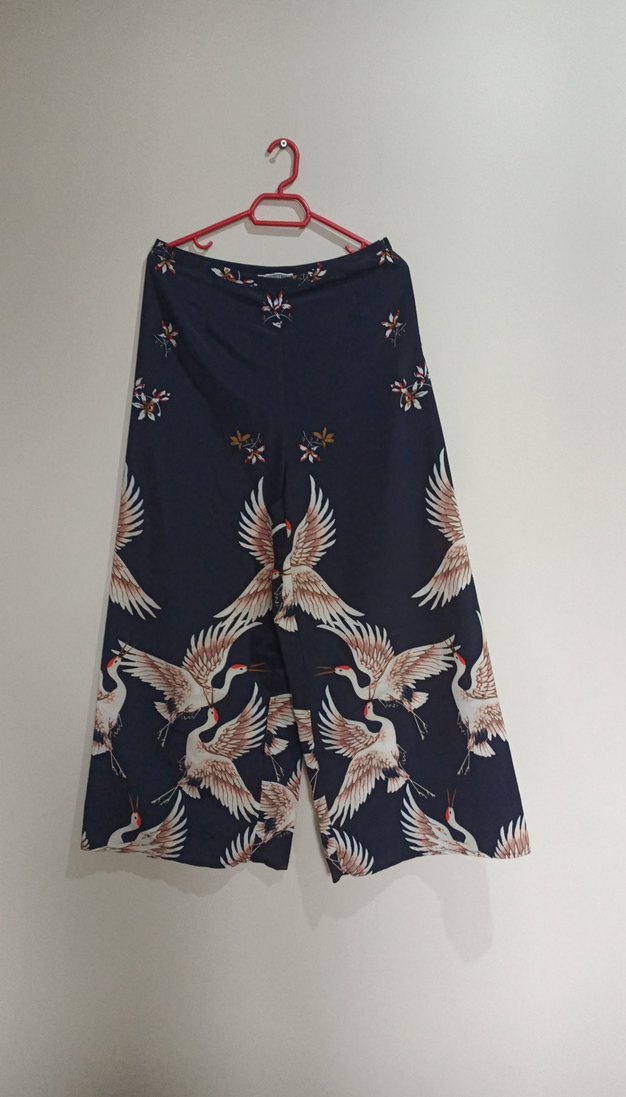 Bohem Tarz Baskılı Uzun Kadın Pantolon - Görsel 2