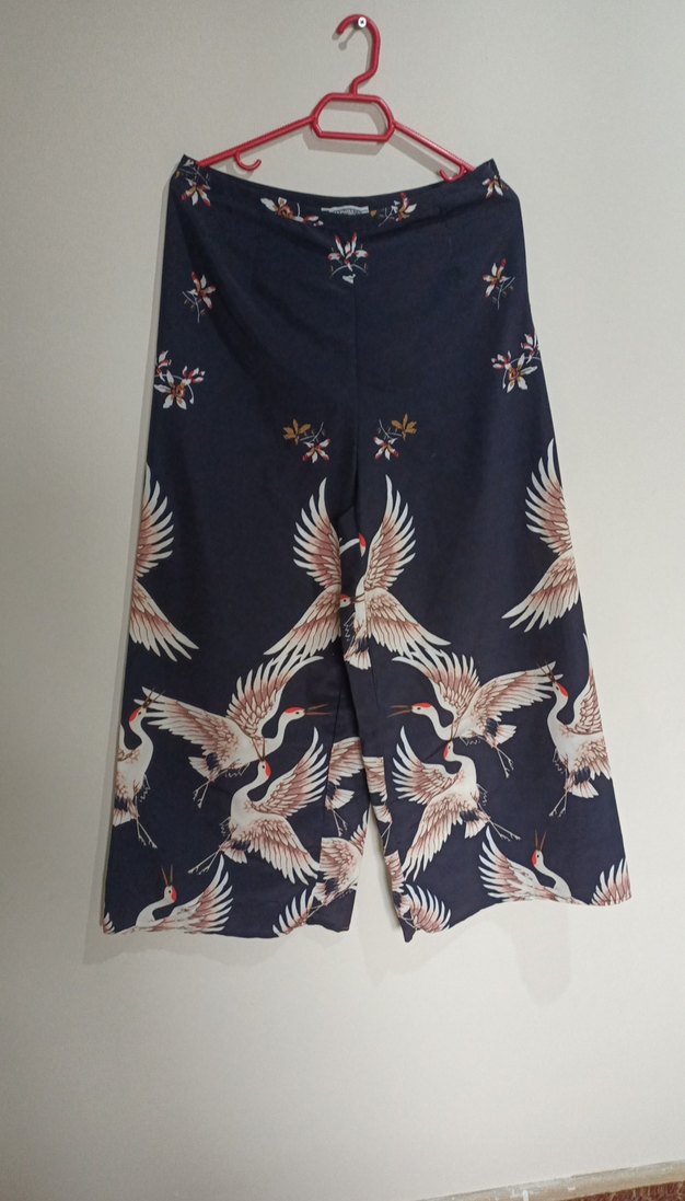 Bohem Tarz Baskılı Uzun Kadın Pantolon - Görsel 3