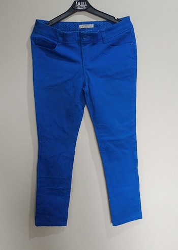 Mavi Kadın Denim Pantolon - Beli Kemerli - Görsel 3