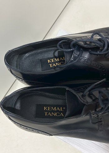 43 Beden siyah Renk KEMAL TANCA DERİ KUNDURA