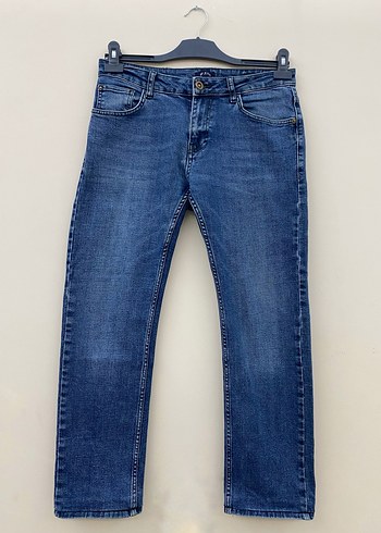 Erkek Regular Fit Mavi Kot Pantolon