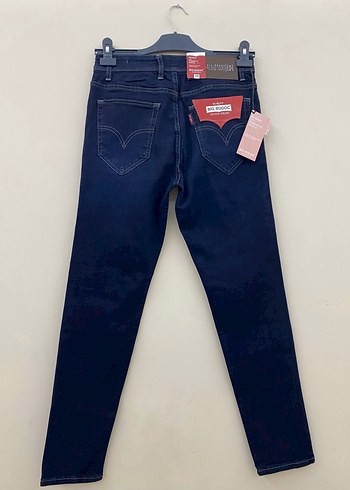 30 Beden Erkek Lacivert Düğmeli Kot Pantolon