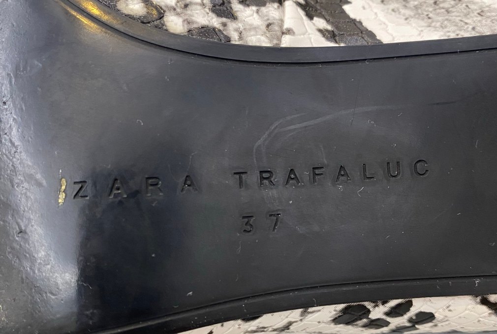 ZARA Yılan Desenli Topuklu Kadın Ayakkabı - Görsel 3