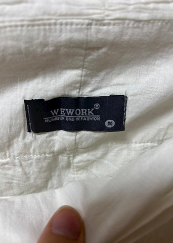 Beyaz Midi Keten Hamile Eteği Pilili - Görsel 5